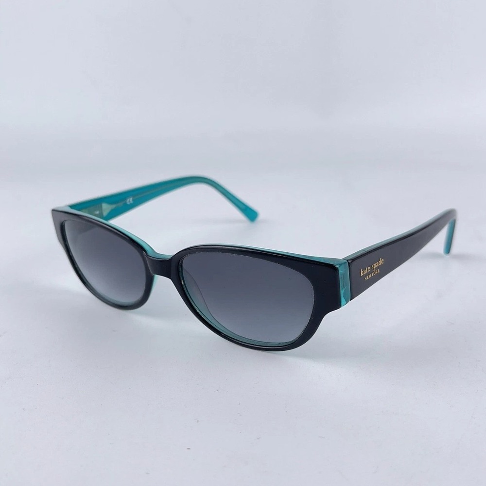 Kate Spade New York 0DH4 Y7 Women Eyeglasses Frame Black Teal Round 53-15-135mm